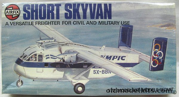 Airfix 1/72 Short Skyvan - Olympic Airlines / Sultan of Oman Air Force, 04018-3 plastic model kit